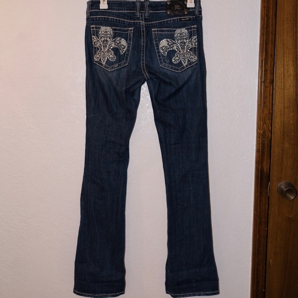 Miss Me Fleur de lis bootcut jeans